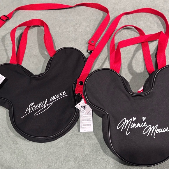 Mickey and Minnie Mouse Mini Crossbody Bag Set - NWT!